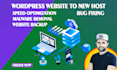 transfer backup and migrate wordpress website to new host