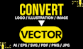 manually vectorize image, recreate logo and convert png to vector