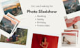 create photo slideshow, wedding, family and promo video