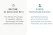 rewrite your ai content to sound natural and professional