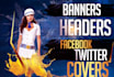 design unique banner,header,timeline cover