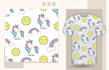 design seamless pattern design for fabric with a flat style