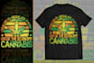 create amazing cannabis or weed tshirt design