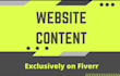 be a website content writer SEO website content website copywriting