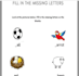 create kindergarten  worksheets for all subjects