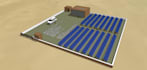 design 3d solar pv power plant layout and do shadow analysis