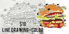 drawing freestyle illustration in vector