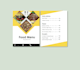 design food menu and restaurant menu
