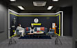 do an aesthetic interior rendering small room