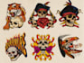 draw a cool skull illustration