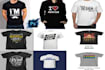 place your logo,tatoos,text on models t shirts