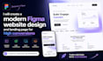 create a modern figma website design and landing page for high conversions