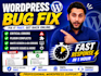 fix wordpress bugs, critical errors and website issues