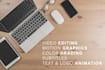 do custom motion graphics and video editing