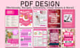 design magazine, adult and children coloring activity book, kindle ebook cover