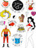 make doodle, hand draw stickers