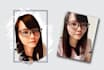 do realistic cartoon portrait from your photos