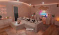design a professional 3d minimalist style room with a clean aesthetic