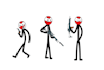 draw stick man illustration in any poses