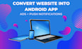 convert the website into an android app