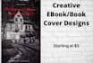creatively design book covers or ebook covers