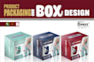 do custom product packaging and label design, box design