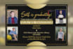 design graduation flyer  invitation and postcard