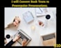 convert book chapters or audio to powerpoint presentations