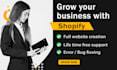 design your modern shopify website, and dropshipping store