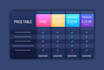 design a modern and eye catching PSD pricing tables