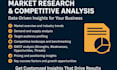 do expert market research, competitor analysis, and business plan