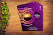 design flyer, brochure, magazine and social media post