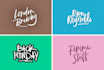 create a casual handwritten logotype