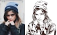 draw your potrait in to stunning line art