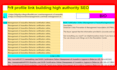 provide 500 profile backlinks high quality