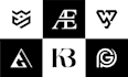 do initial letter monogram logo design in 24 hours