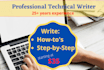 professionally write a user guide or manual