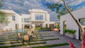 garden design, landscape, backyard, pool area, home, house