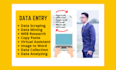 do fast data entry,copy paste, virtual assistant VA