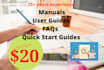 professionally edit your user manual