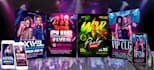 create dj, hip hop, concert, nightclub, music, club, band, par, social media kit