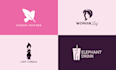 do modern creative  minimalist logo design