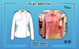 design clothing fashion flat sketch tech pack spec sheet
