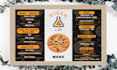 design digital menu, digital menu board or restaurant menu
