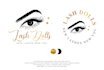 eyelash logo design in 12 hours
