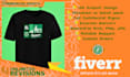 do an awesome custom typographic graphic tshirt design