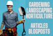 write gardening articles and blog posts