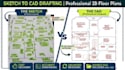 convert PDF, sketches, and images to autocad dwg dxf