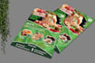 design creative food menu and restaurant flyer