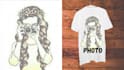 create a custom  amazing illustration graphic t shirt design